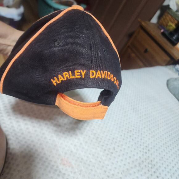 HARLEY DAVIDSON EUC MOTORCYCLE BASEBALL CAP HAT - Picture 2 of 4